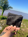Cowhide coin pouch