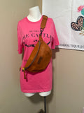 Wrangler tan bum bag